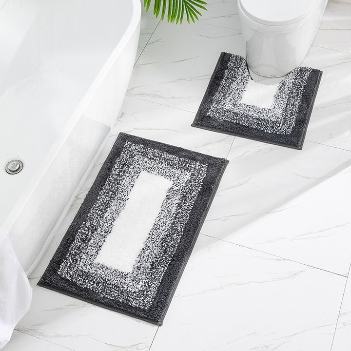 Luxurious Microfiber Bathroom Mat Set