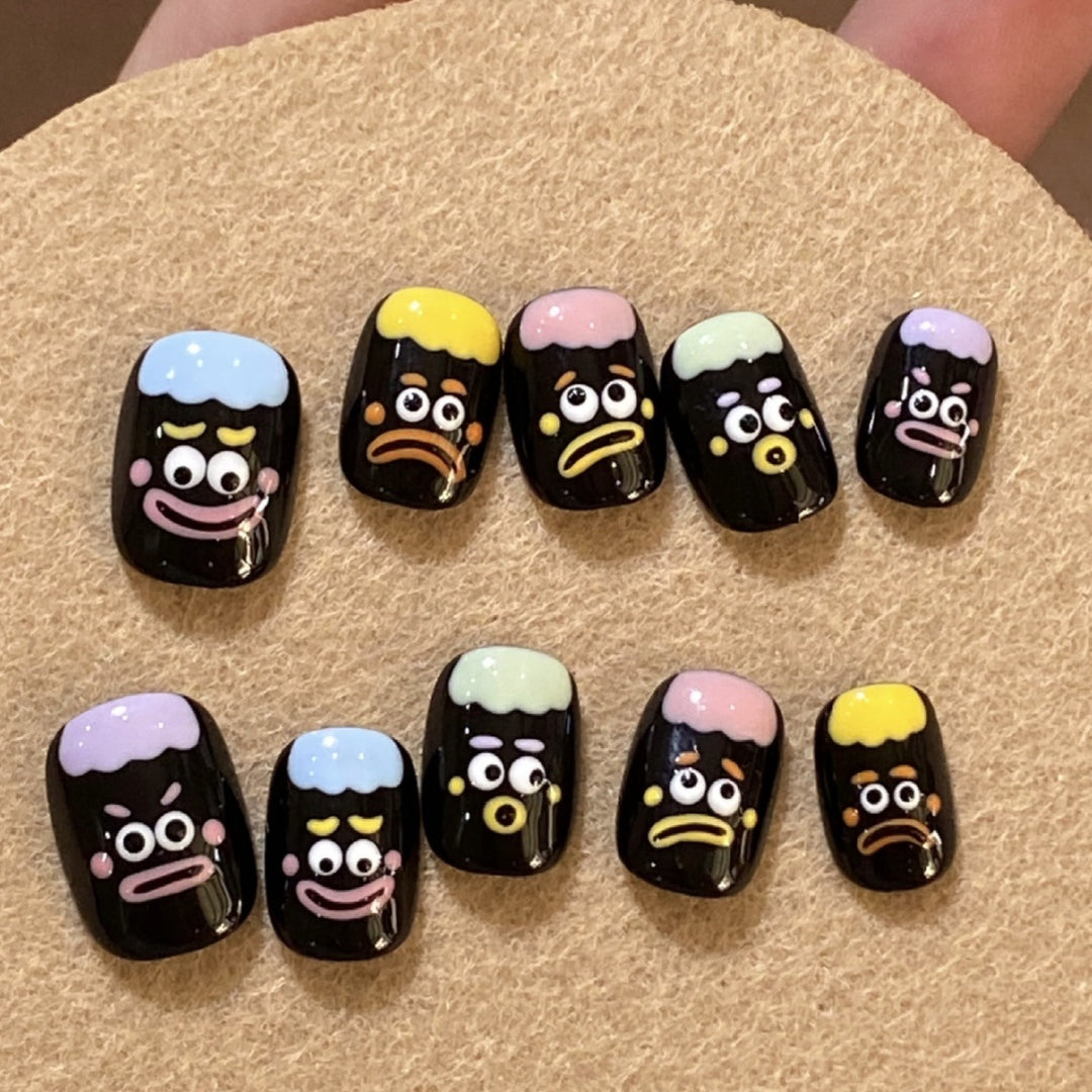 Whimsical Character Press-On Nail Collection