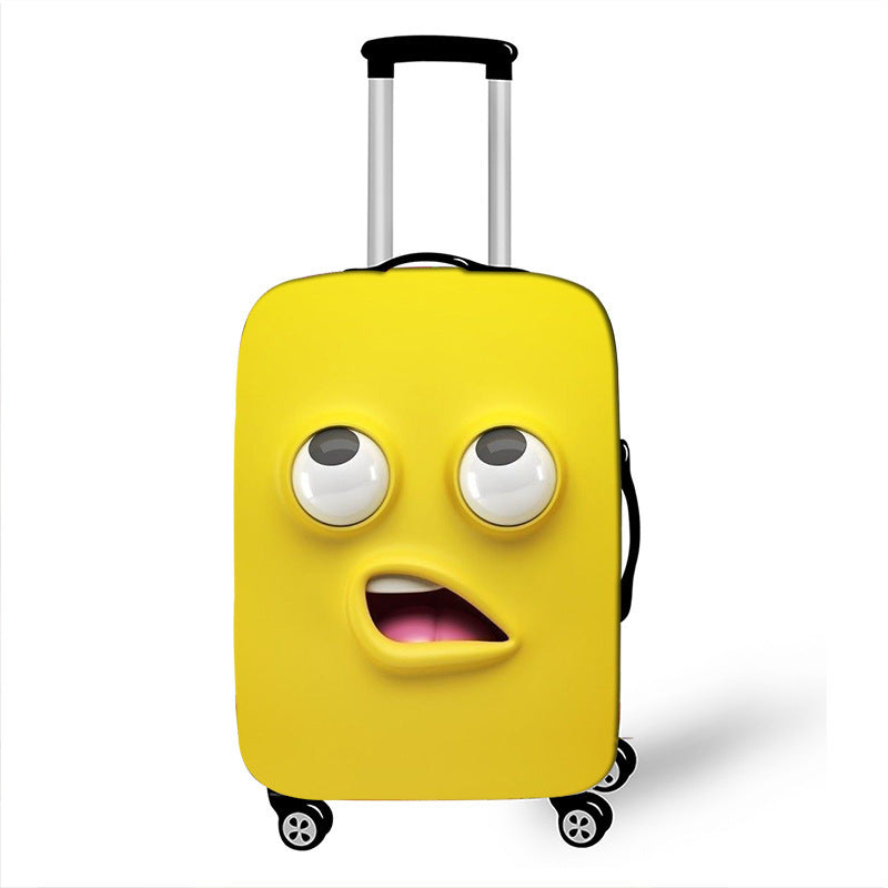 Unisex Hard-shell suitcase with funny cartoon face Stornfield