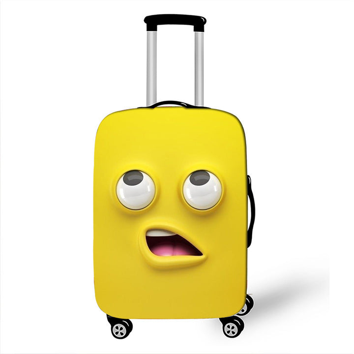 Unisex Hard-shell suitcase with funny cartoon face Stornfield