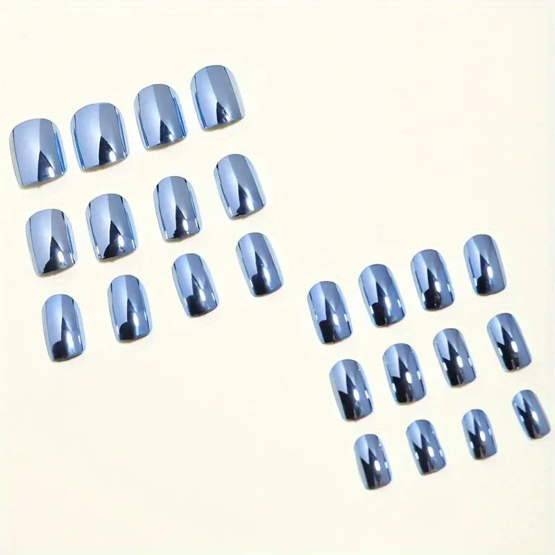 Metallic Finish Press-On Nail Set Stornfield