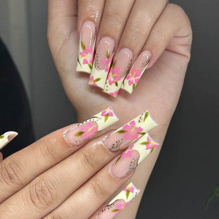 Floral Effect Nail Art Extensions Stornfield