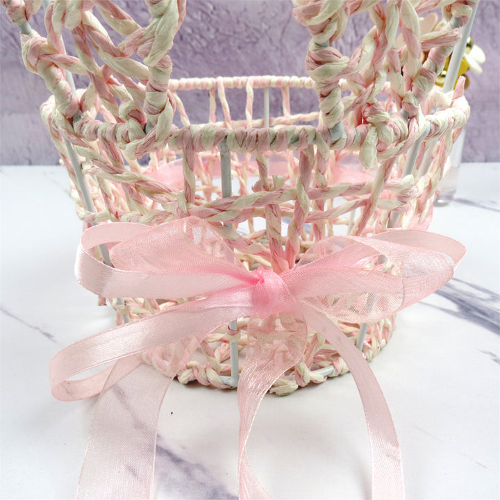 Women's Decorative Basket with Bow Accent Stornfield