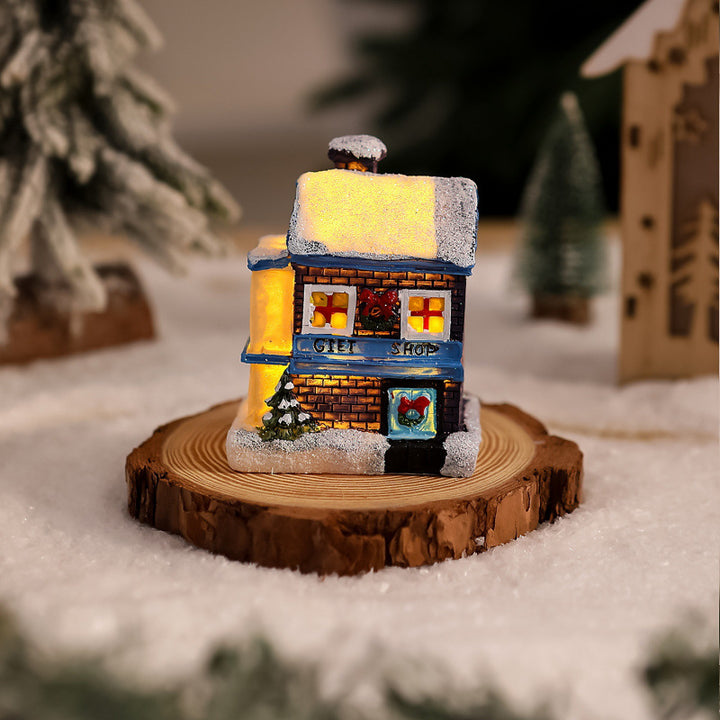 Illuminated Christmas tree decoration figure Stornfield