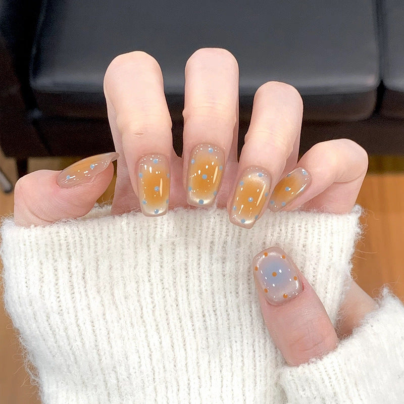 Artistic Press-On Nail Set with Contemporary Designs Stornfield