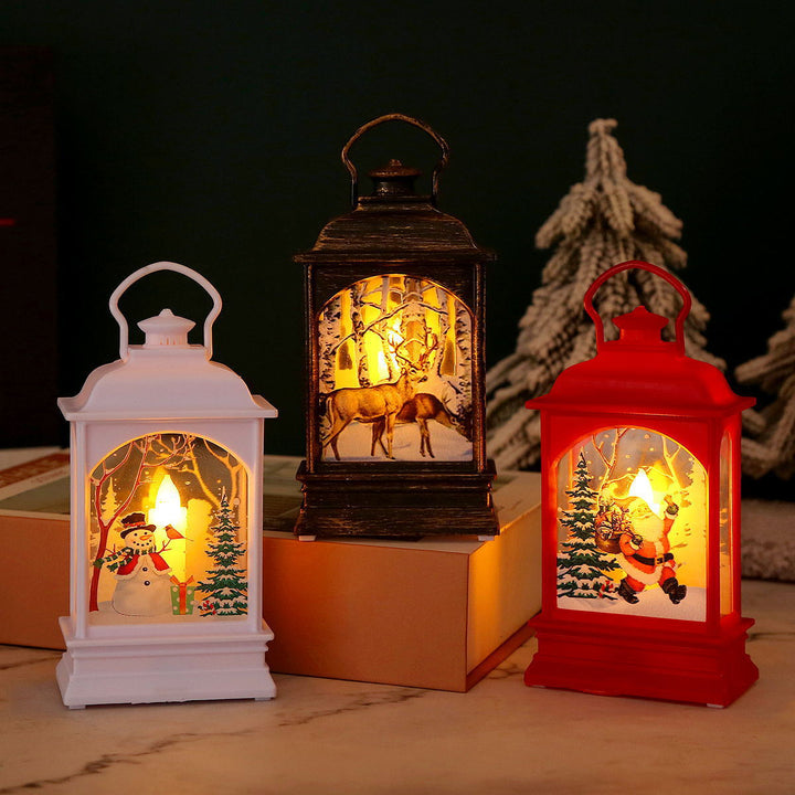Nostalgic Christmas lantern with Santa motif Stornfield