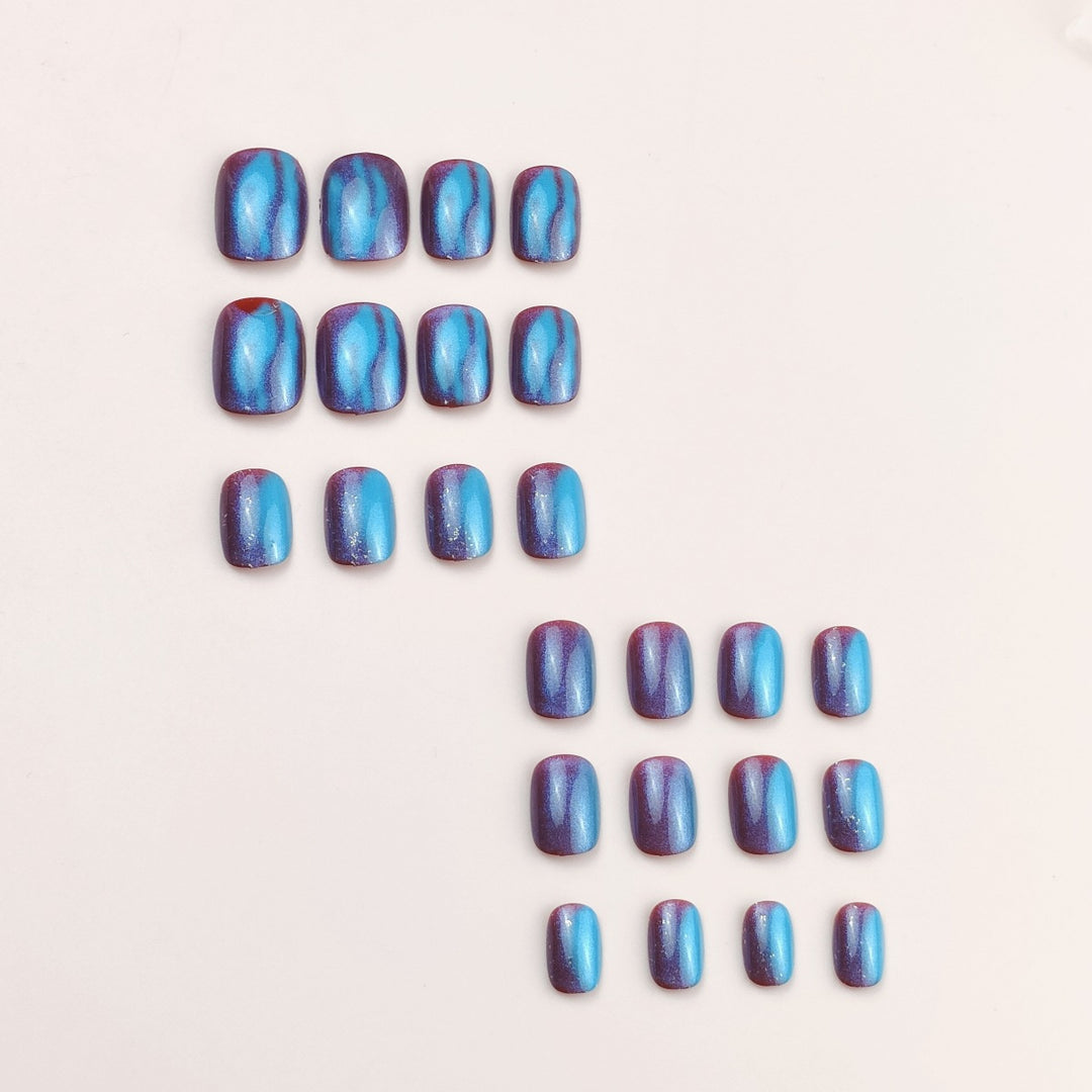 Artistic Press-On Nail Art Enhancements Stornfield