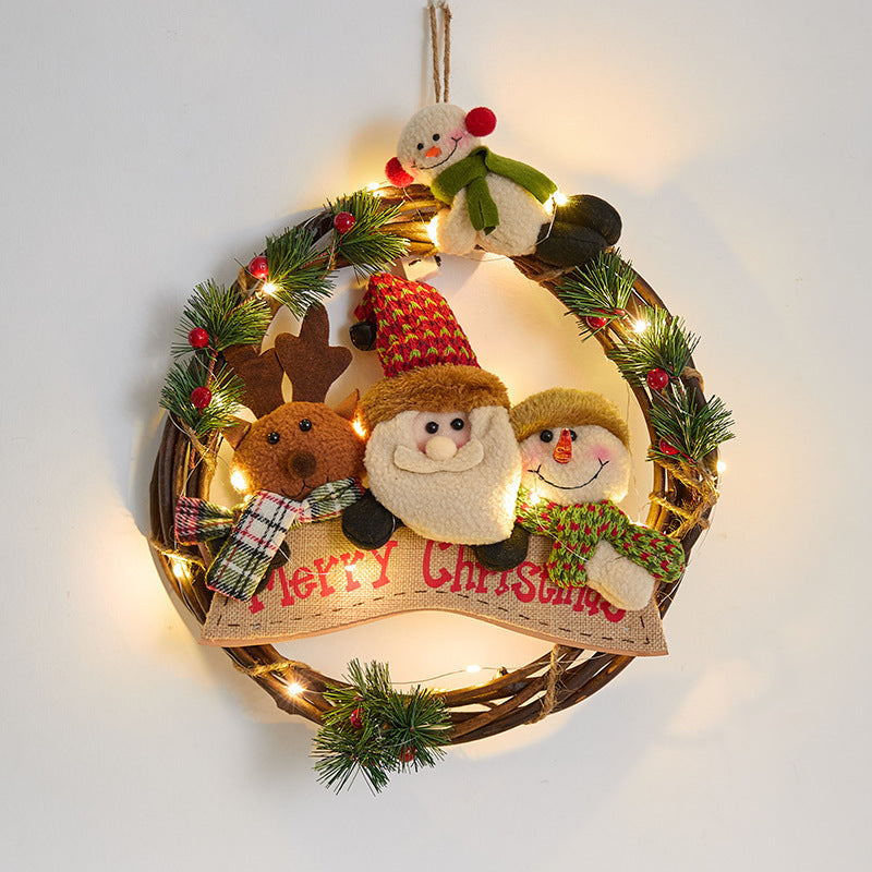 Christmas wreath with lights Stornfield