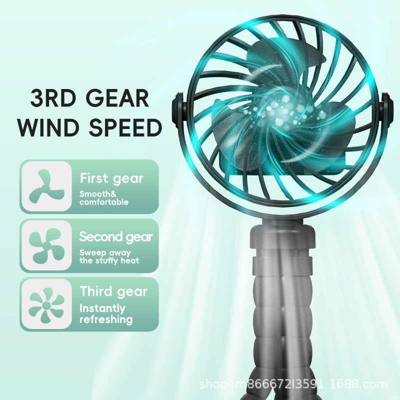 Portable USB Rechargeable Desk Fan Stornfield