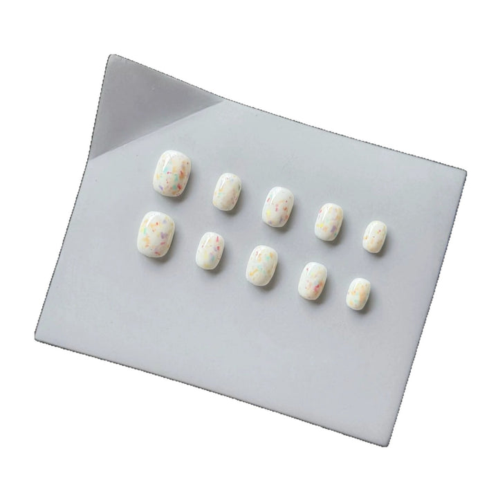 Decorative Press-On Nail Art Set with Unique Textured Finish