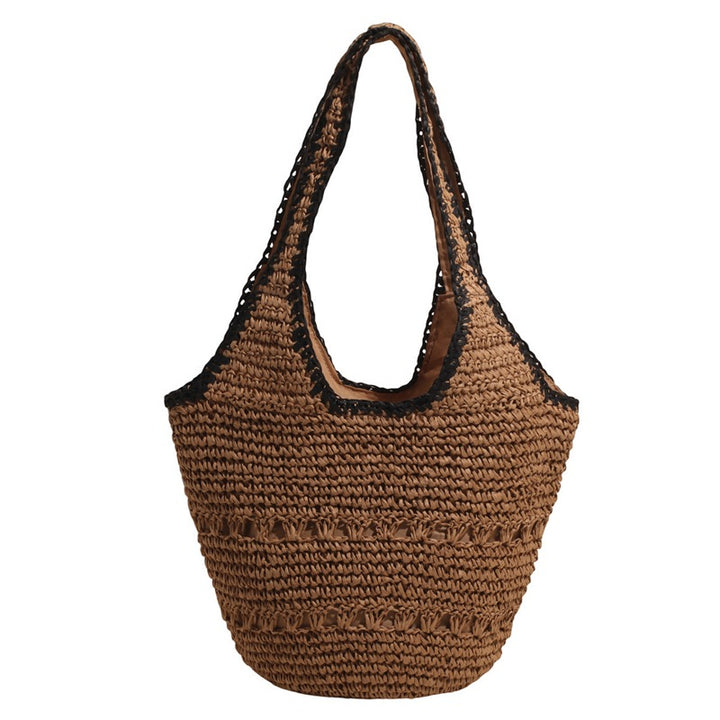 Woven Straw Tote Bag