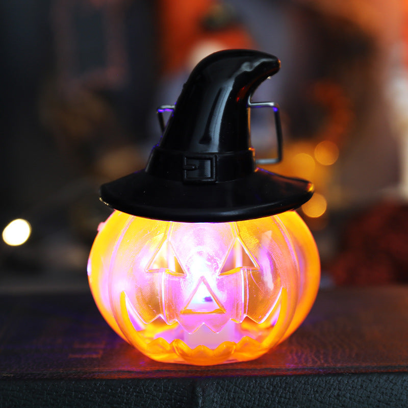 Halloween Pumpkin Glow Candle
