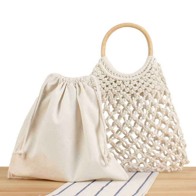 Fashionable macrame handbag with inner pocket Stornfield