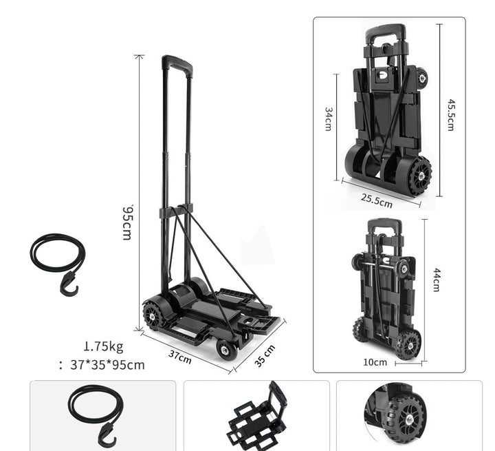 Heavy-Duty Dual-Wheel Folding Hand Truck Stornfield