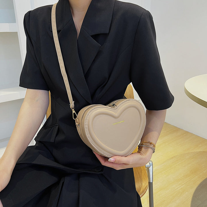 Heart-Shaped Crossbody Handbag