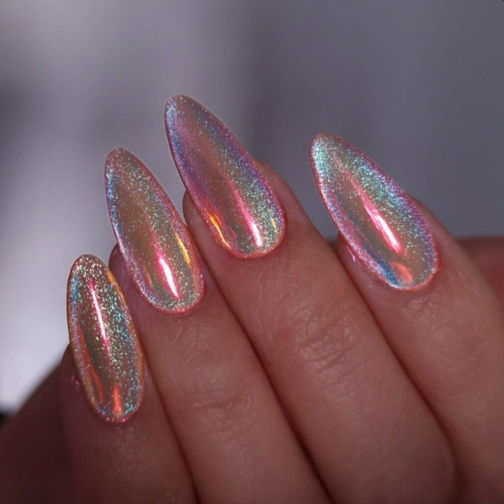 Iridescent Glossy Press-On Nail Set Stornfield