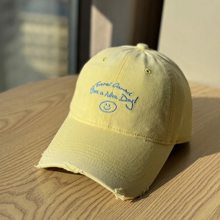Women's Distressed Cotton Baseball Cap Stornfield 1784270914