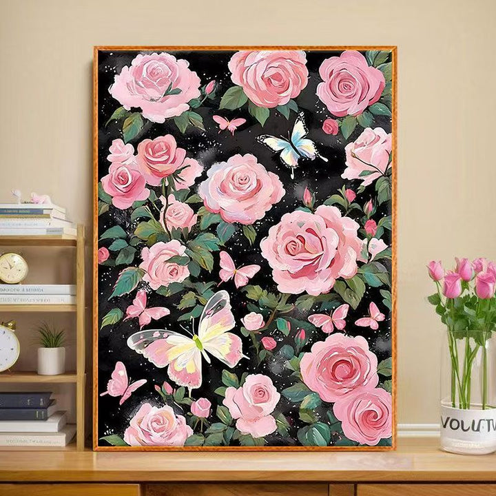 Floral Butterfly Canvas Art Print Stornfield