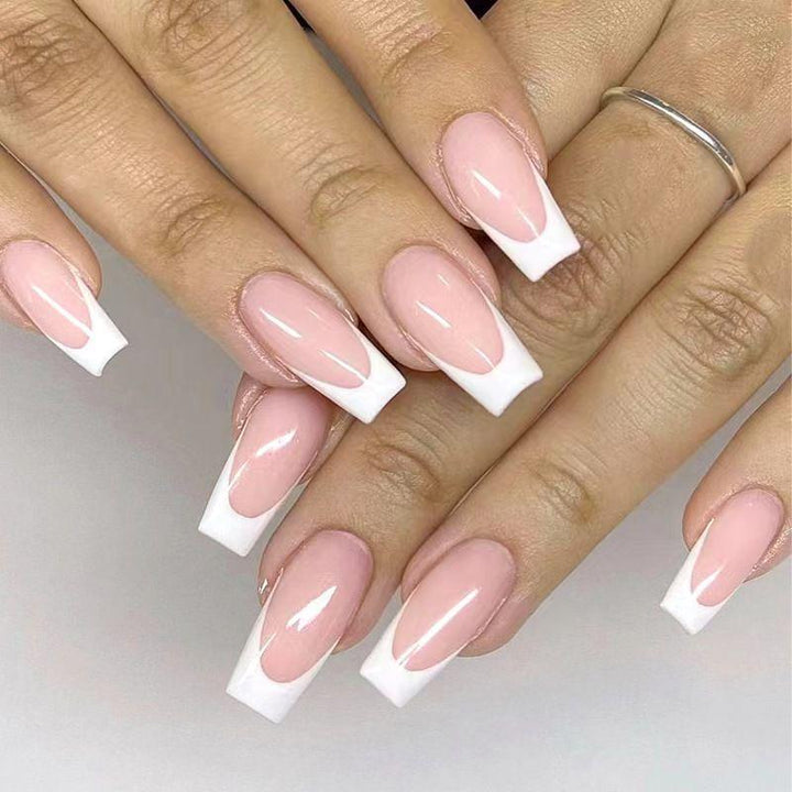 Elegant French Tip Nail Art Enhancements Stornfield
