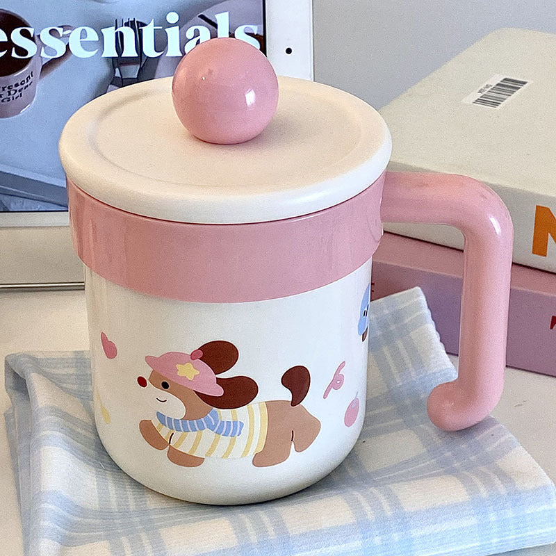Coffee mug with playful dog design Stornfield