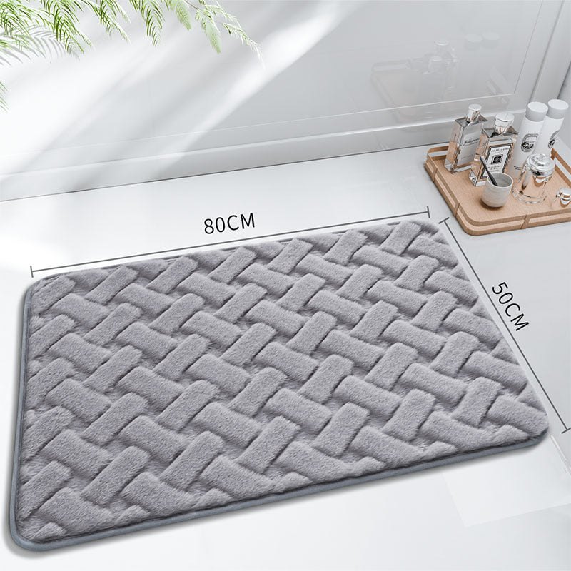 Plush Woven Bath Mat