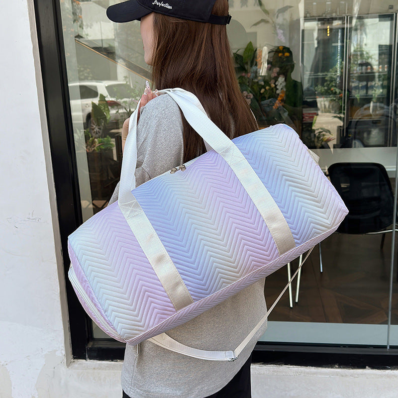 Chevron Quilted Travel Duffle Bag Stornfield