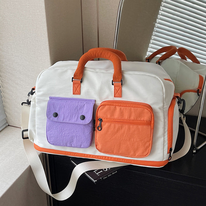 Sporty travel bag with multifunctional outer pockets Stornfield