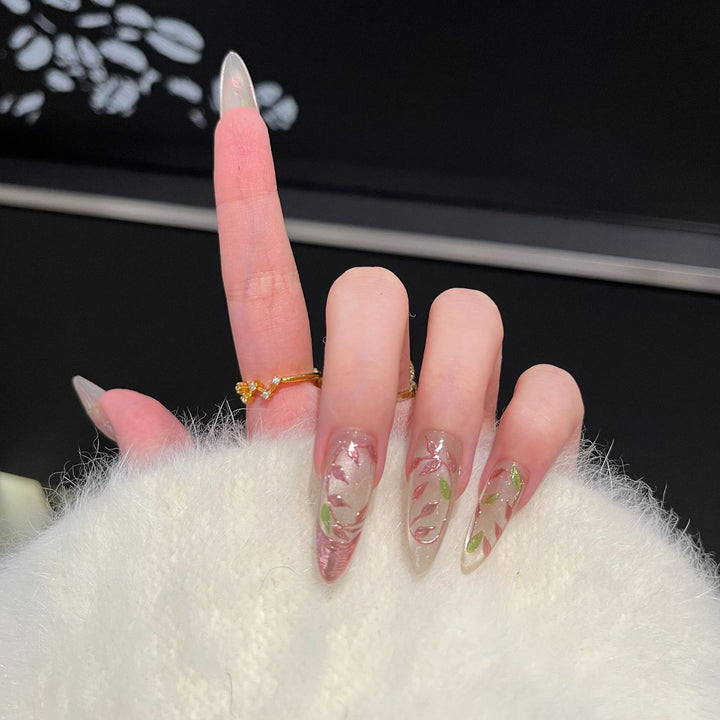 Artistic Floral Nail Tips Stornfield