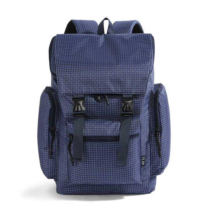 Versatile Multi-Functional Grid Pattern Backpack Stornfield
