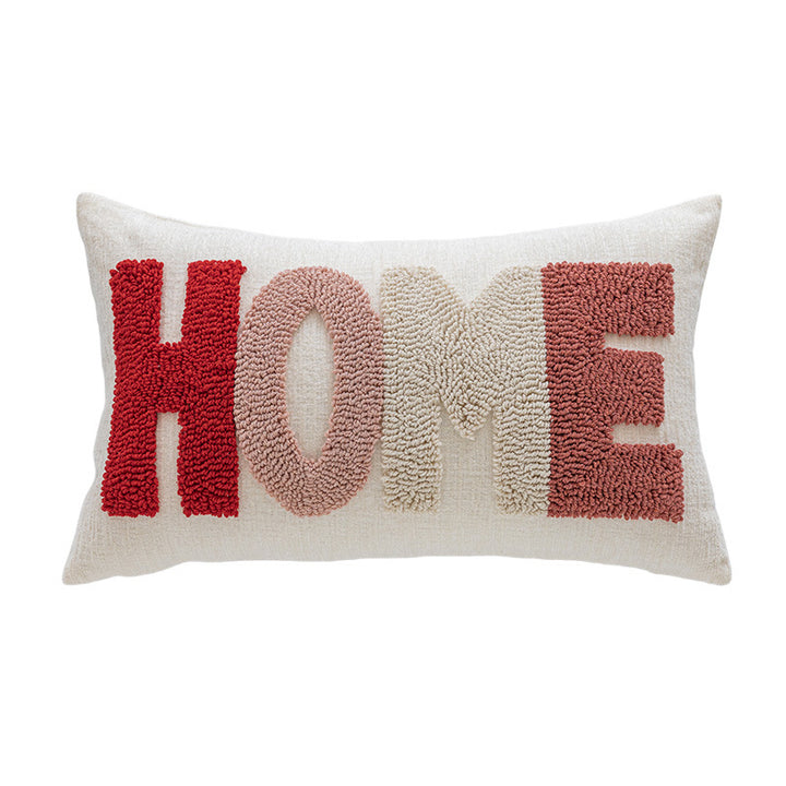 Decorative Love-Stitched Cushion
