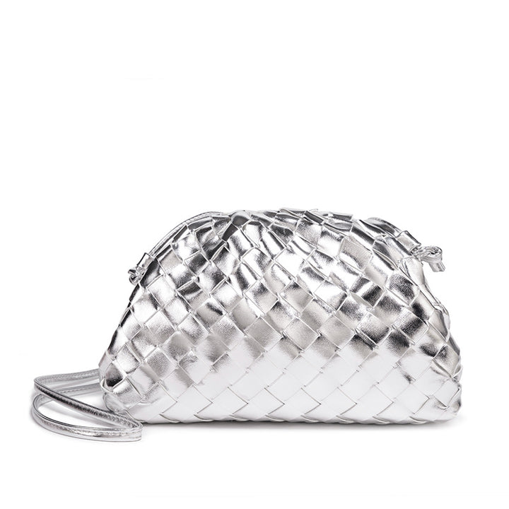Elegant Woven Leather Bucket Bag Stornfield