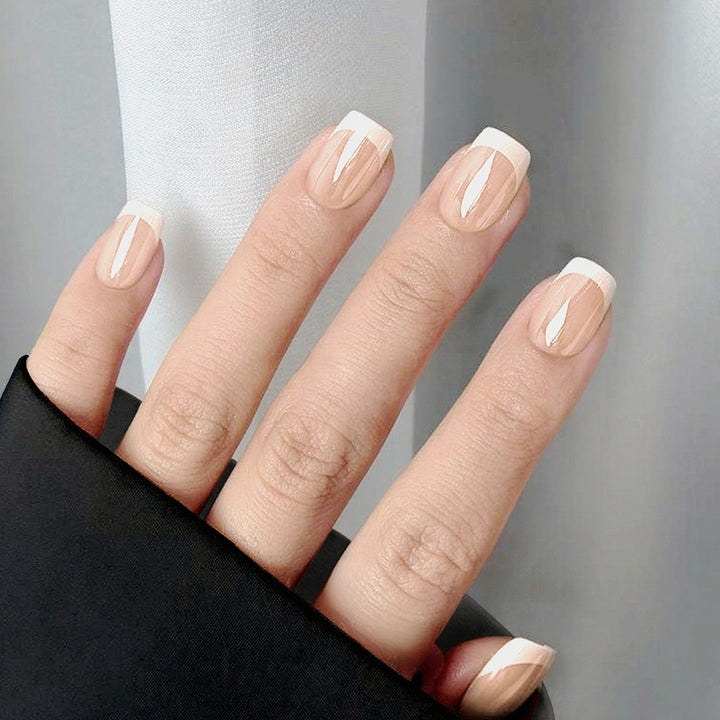 French Tip Press-On Nails Stornfield