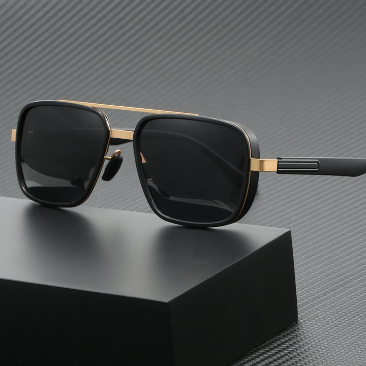 Ladies elegant square sunglasses with high-quality metal frame Stornfield
