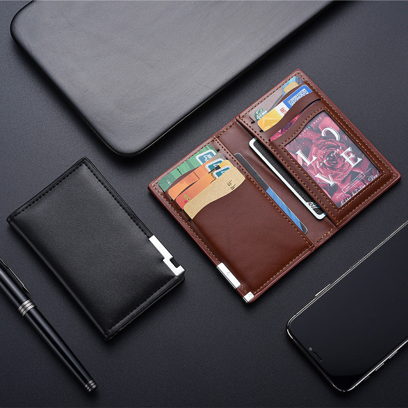 RFID-Blocking Genuine Leather Card Holder