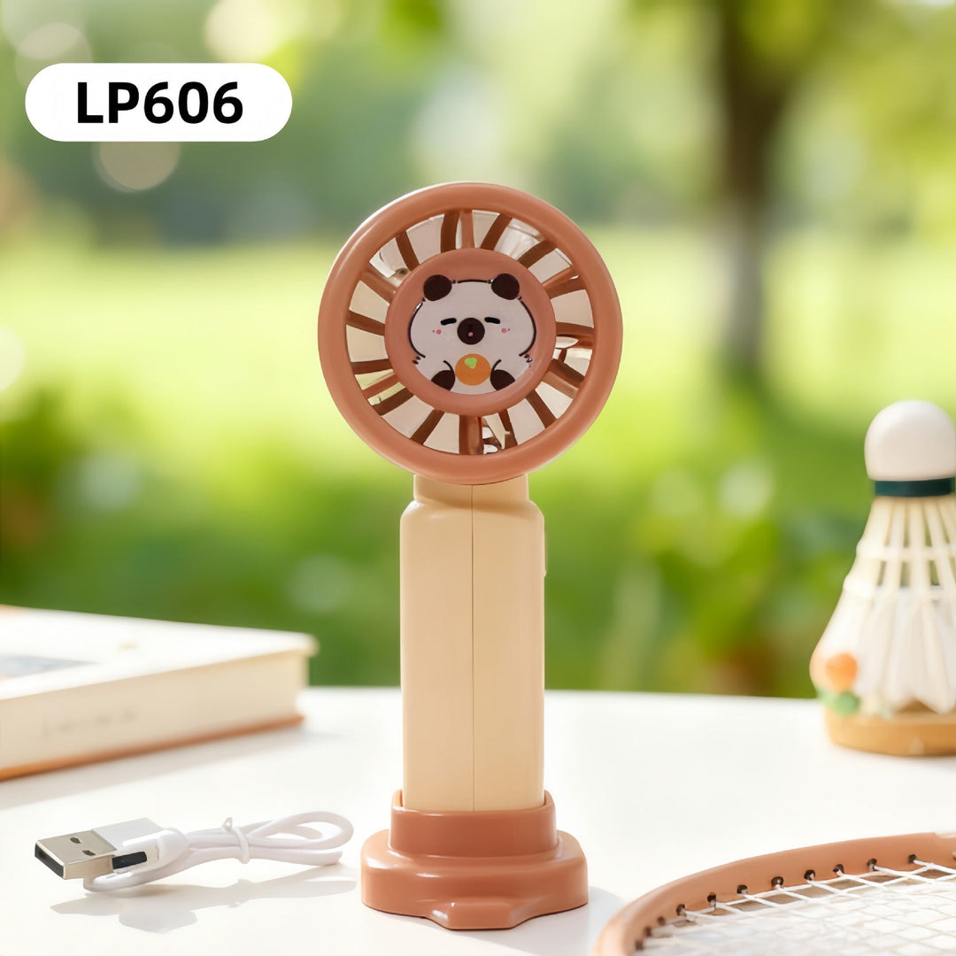 Ladies Portable Mini USB Fan with Animal Lion Design Stornfield