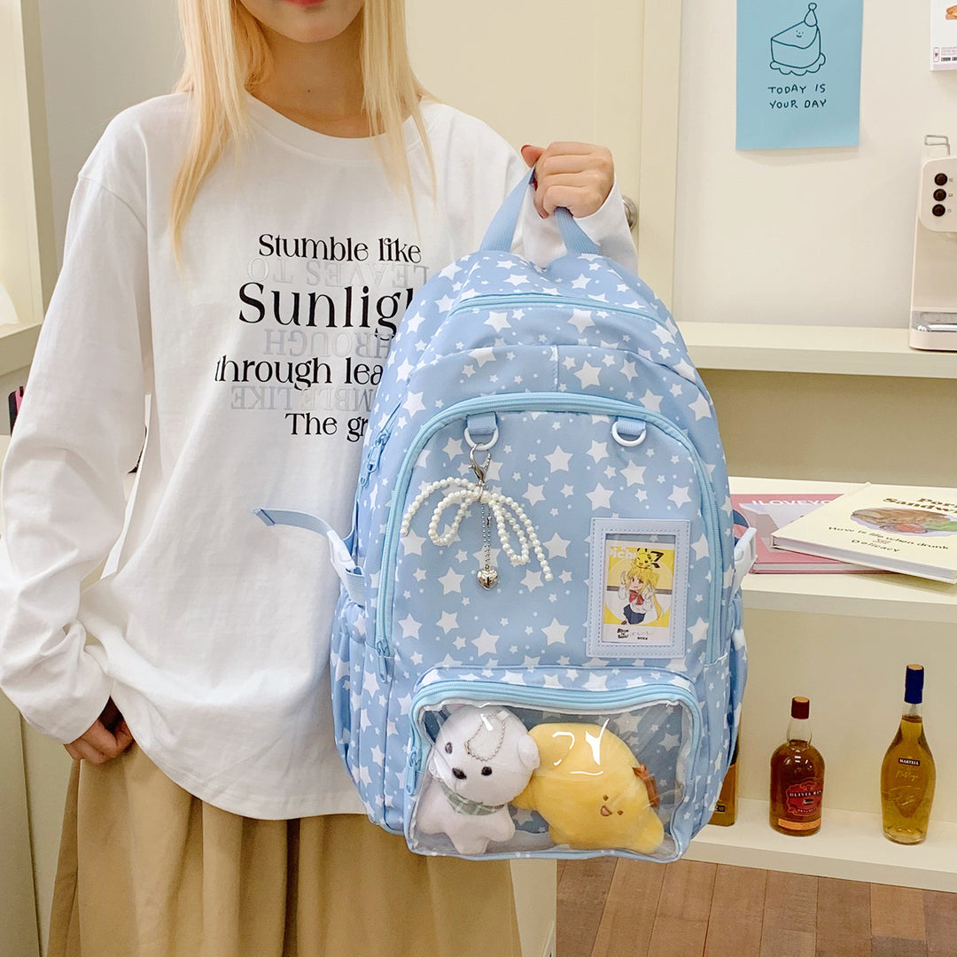 Adventurous Star-Patterned Backpack Stornfield