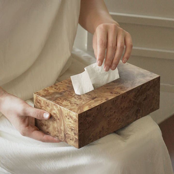 Decorative Wooden Tissue Box Holder