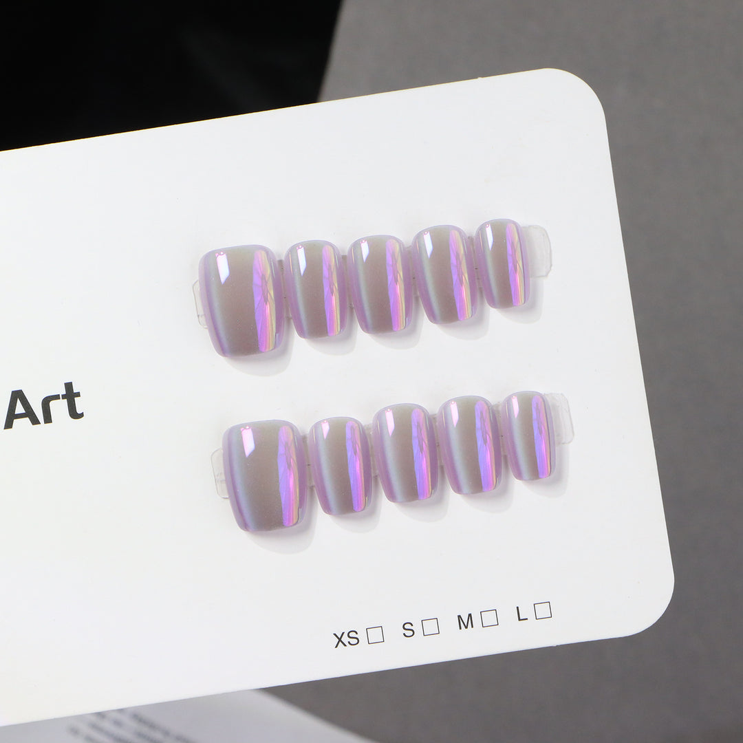 Elegant Glossy Press-On Nail Art Stornfield