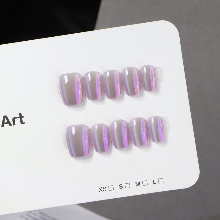 Elegant Glossy Press-On Nail Art Stornfield