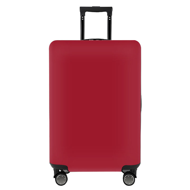 Unisex nan elastic motif suitcase cover made of stretchable polyester with handle and wheel openings Stornfield