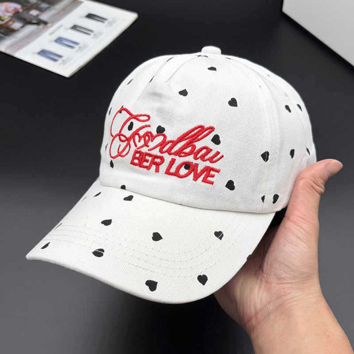 Women's Playful Heart-Patterned Adjustable Cap Stornfield