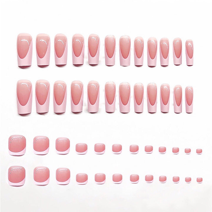 Elegant French Tip Nail Set Stornfield