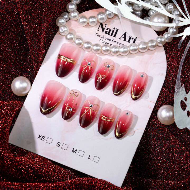 Artistic Gradient Stiletto Press-On Nail Set