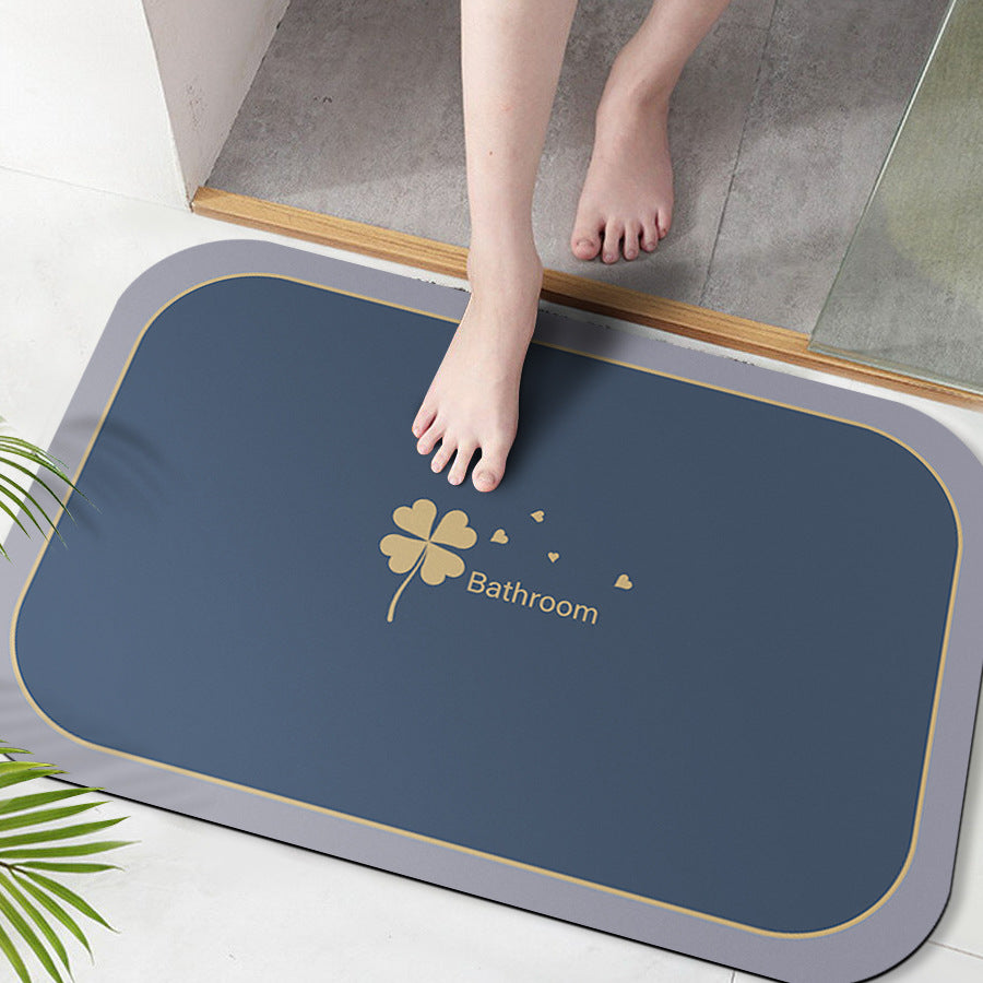 Soft Microfiber Bath Mat with Anti-Slip Features