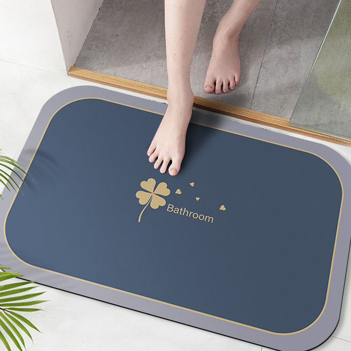 Soft Microfiber Bath Mat with Anti-Slip Features