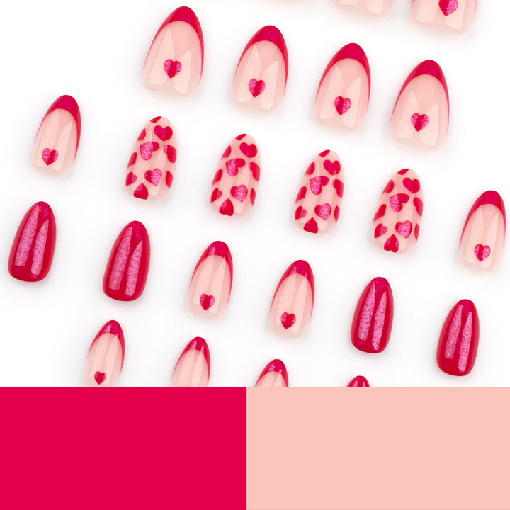 Artistic Cool Nail Art with Hearts Stornfield