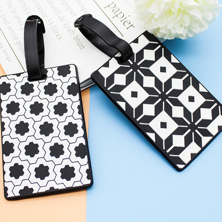 Women's Luggage Tag in Modern Geometric Design Bowlift