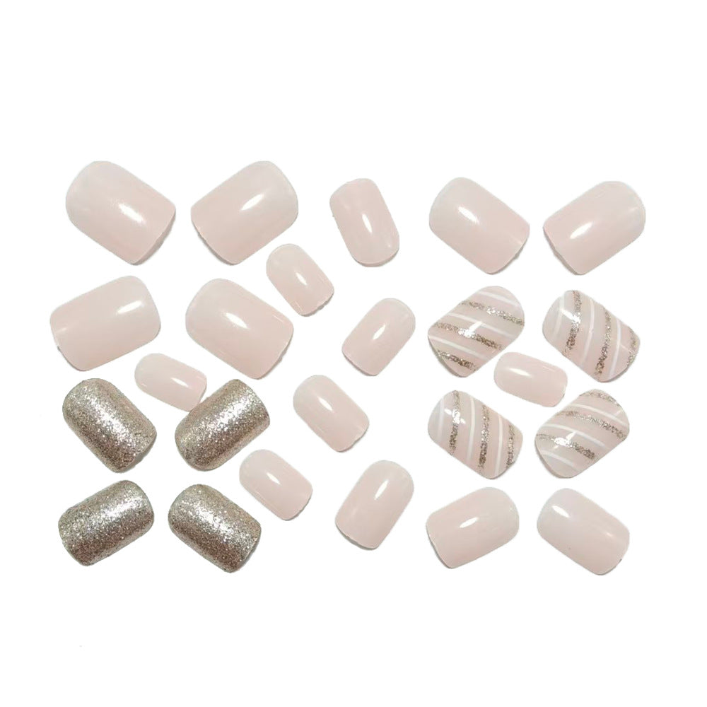 Glamorous artificial nails with glitter and ombre Stornfield
