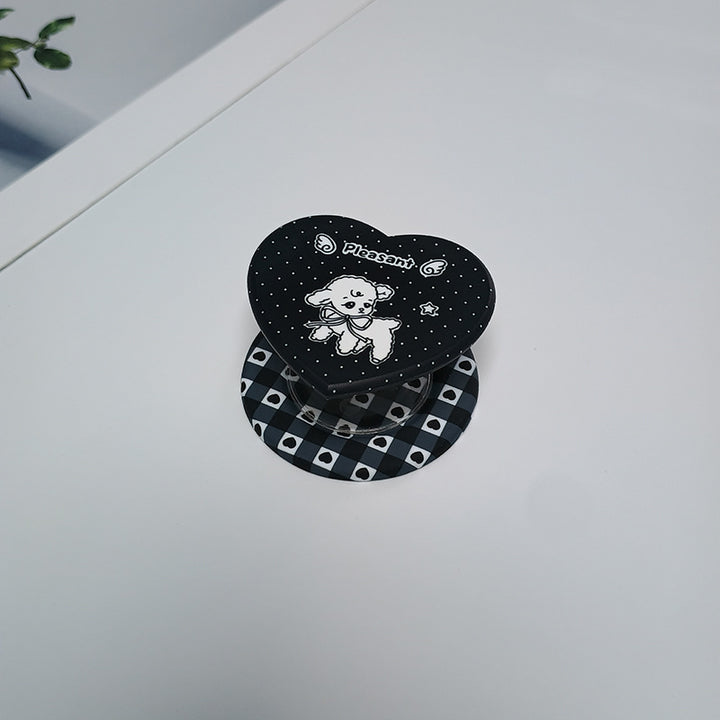 Heart-Shaped Character Phone Grip Stornfield
