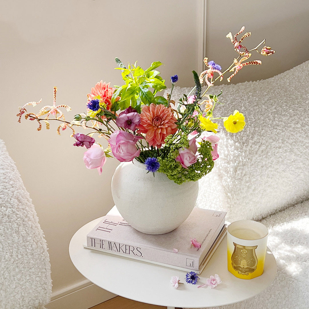 Rustic Textured Ceramic Container